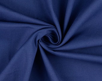 Toile tissu décoratif uni bleu