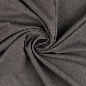 Twill elatastic trouser fabric dark gray