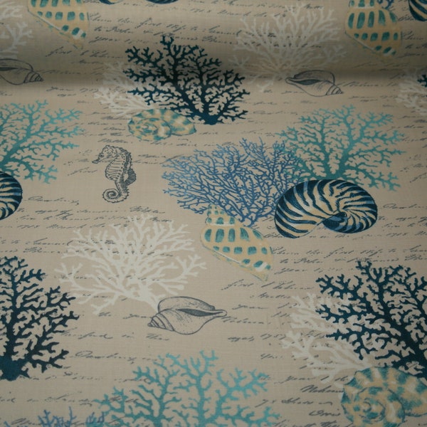 Toile tissée enduite maritime