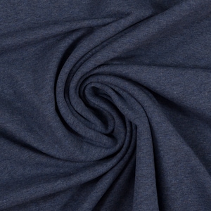 Sweat French Terry roughened Swafing Eike melange blue 1597
