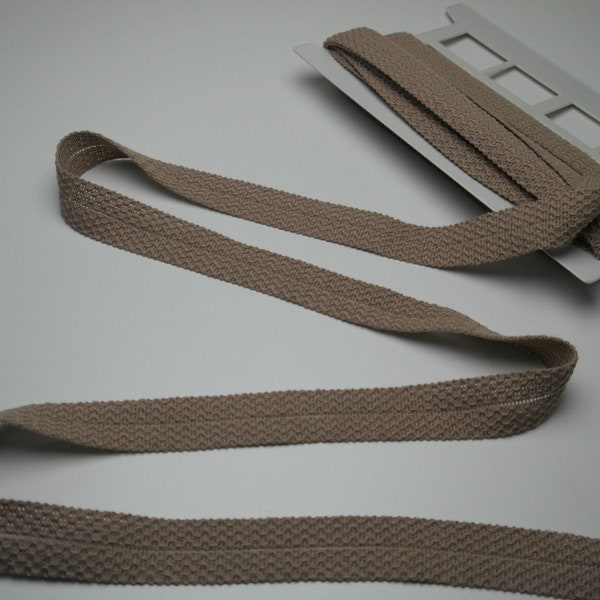 Einfassband Meterware Wolltresse 32mm beige