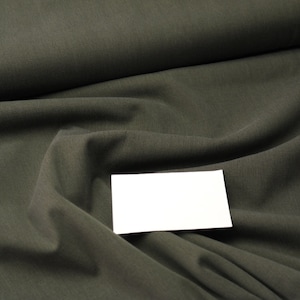 Trouser fabric stretch woven Tencel cotton blend olive