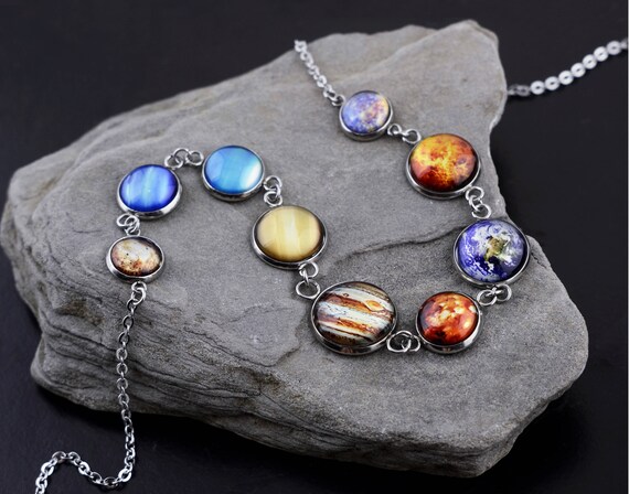 Stainless Steel Solar System Planetary Earth Symbol Engraved Money Clip Credit Card Holder
