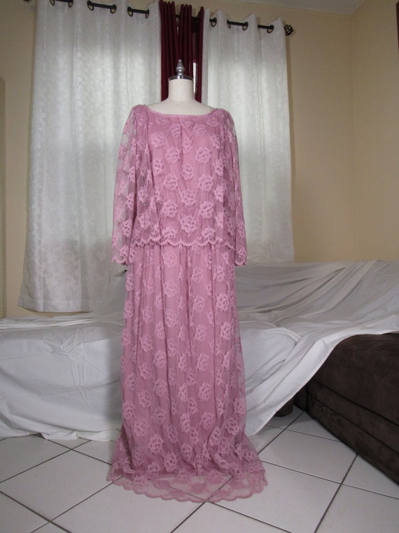 Vintage dress, plus size dress