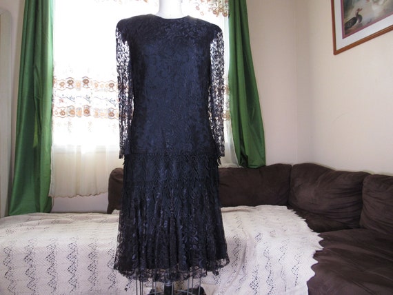 David Rose Flapper Dress, vintage dress, flapper d