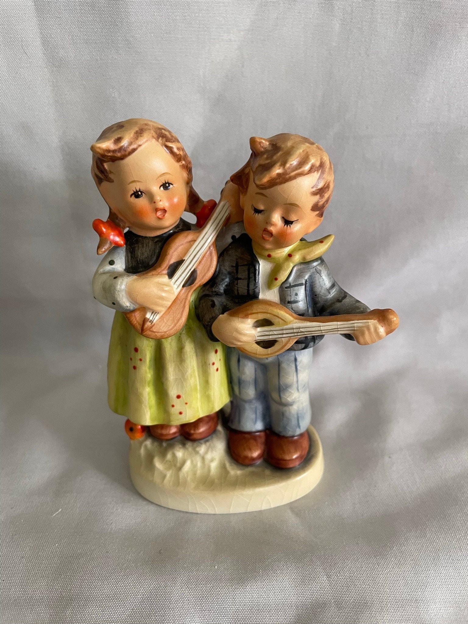 Hummel 150 Happy Days Boy and Girl Banjo 4 3/8 Tall TMK Etsy