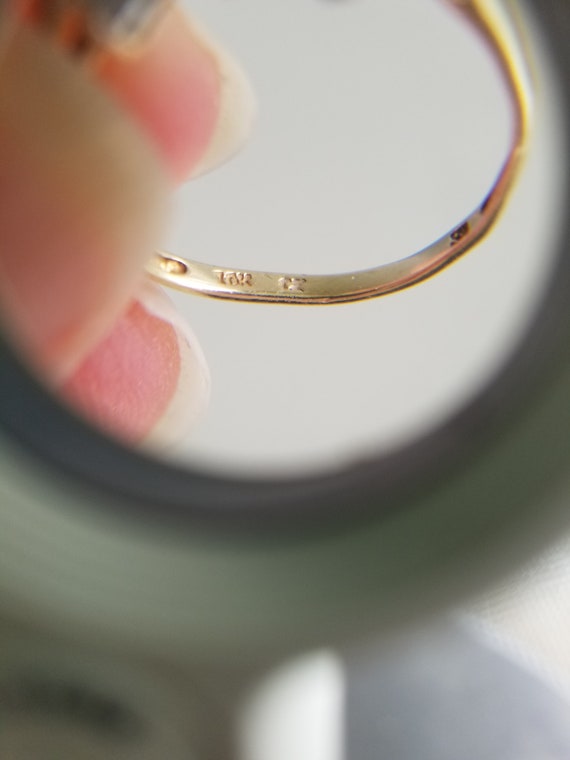 10K CZ gold Ring cubic Zirconia - image 9
