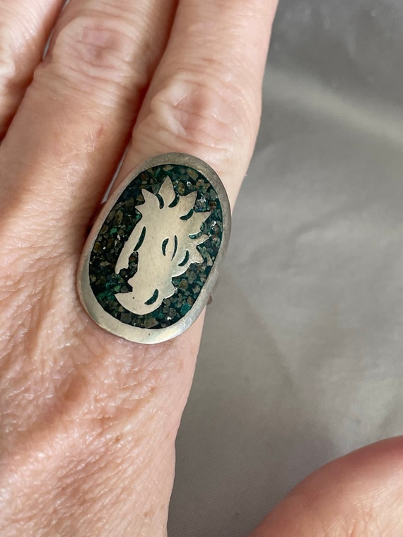 Sterling silver adjustable lizard dragon ring siz… - image 9