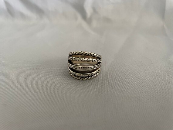 Sterling Stacked Ring size 7 Stackable Silver Band - image 3