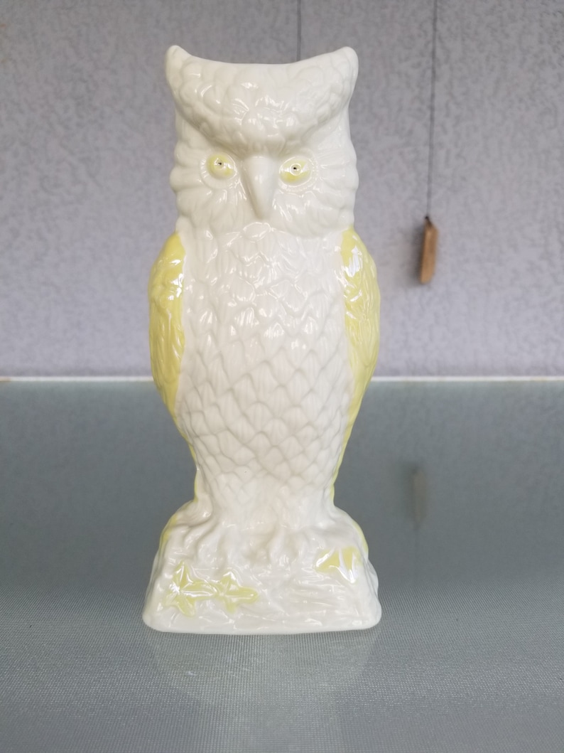 Belleek Owl Vase Irish pottery luster spill vase porcelian Etsy