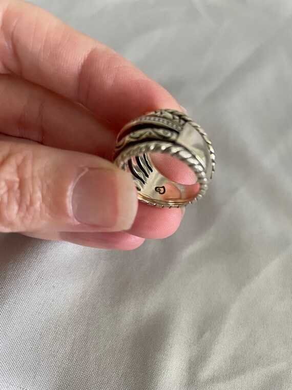 Sterling Stacked Ring size 7 Stackable Silver Band - image 9