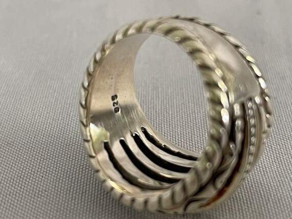 Sterling Stacked Ring size 7 Stackable Silver Band - image 5