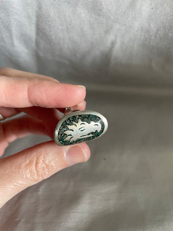 Sterling silver adjustable lizard dragon ring siz… - image 3