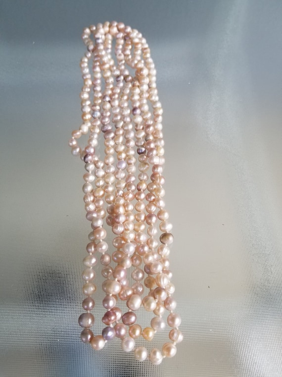 Freshwater Pearl strand necklace 92"