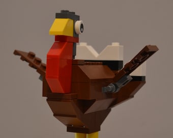 Thanksgiving Turkey with Instructions - Build Your Own with LEGO® Bricks!