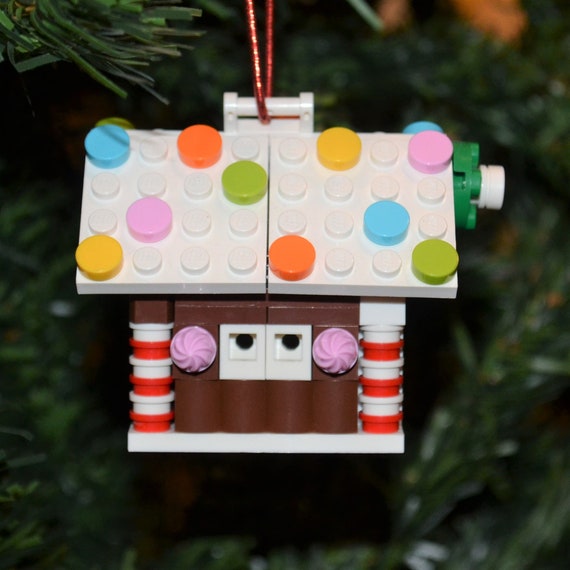 Gingerbread House Christmas Ornament With Instructions Build Your Own With  LEGO® Bricks 