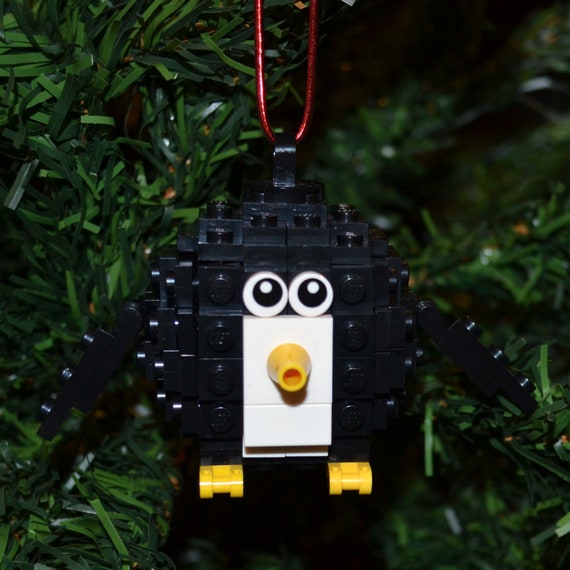 Albero Di Natale Lego Istruzioni.Lego Penguin Christmas Ornament Con Le Istruzioni Costruisci Etsy