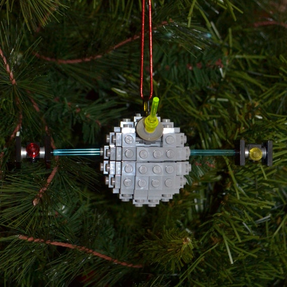 Death Star Christmas Ornament With Instructions Build Your Own With LEGO Bricks Etsy UK