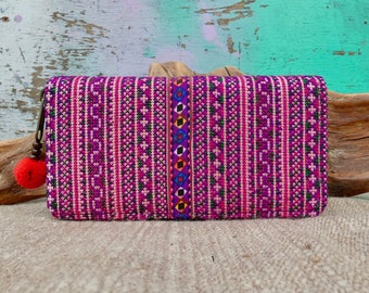 Embroidered Thai purse | boho purse | hippie purse | colourful purse | ladies purse | gifts for her
