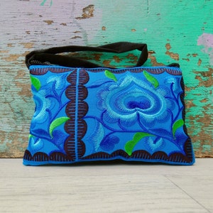 Embroidered Hmong purse | coin purse | wristlet | Thai purse | boho purse | colourful purse | ethnic purse | gifts for her
