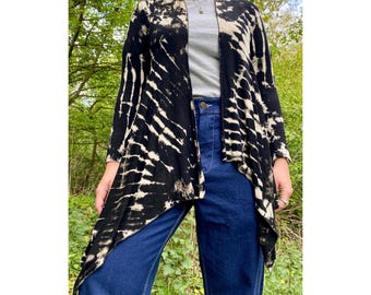 Tie dye cardigan | waterfall cardigan | boho cardigan | hippie clothing  | bohemian clothing | tie dye clothing