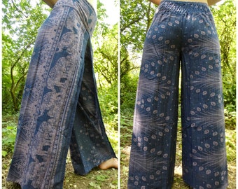 Split leg elephant trousers | Palazzo pants| hippie trousers | boho trousers | baggy trousers | Thai trousers | unisex