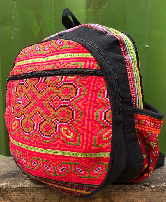 Mochila Grande Estilo Hippie Hecha en México | Bolso Boho Multiusos