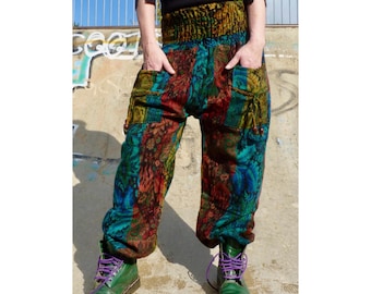 Warme Kuschelige Fleece-Decke Hose | UNISEX | Winter Boho Hippie Baggy