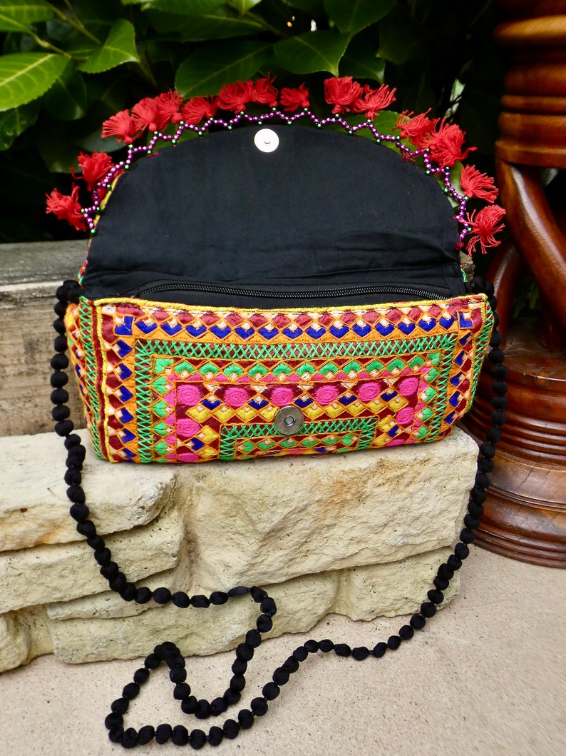 Embroidered Afghani bag Gujarati bag Banjara bag Indian Etsy