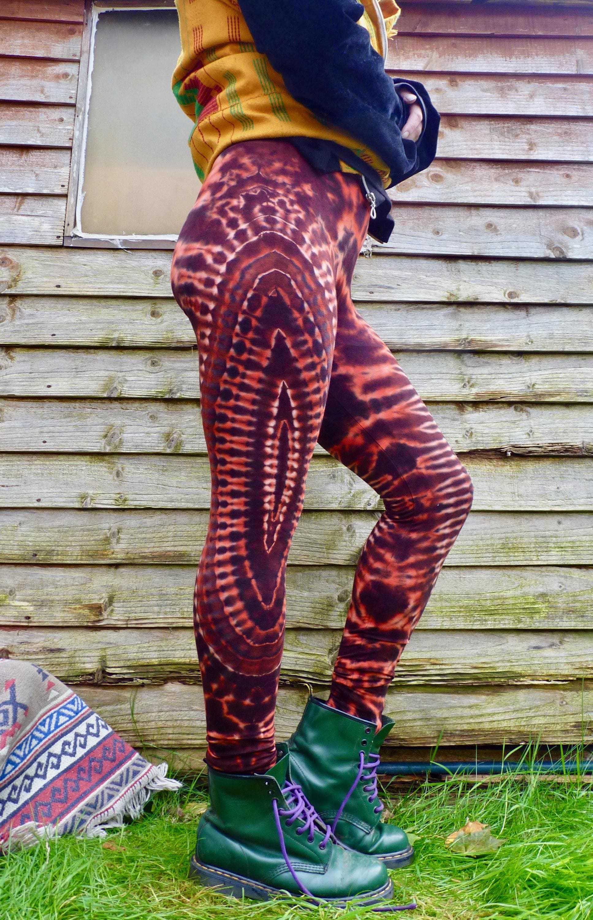 SMALL Tie Dye Leggings Funky Leggings Colourful Leggings