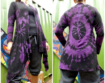 Tie dye-kofta | vattenfallskofta | boho-kofta | hippiekläder | bohokläder | tie dye-kläder