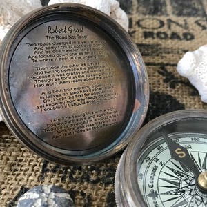 Maritimer Kompass | Messingkompass | Kompass im Vintage Stil | gravierter Kompass | Strumpf Füller | Geschenke für Ihn