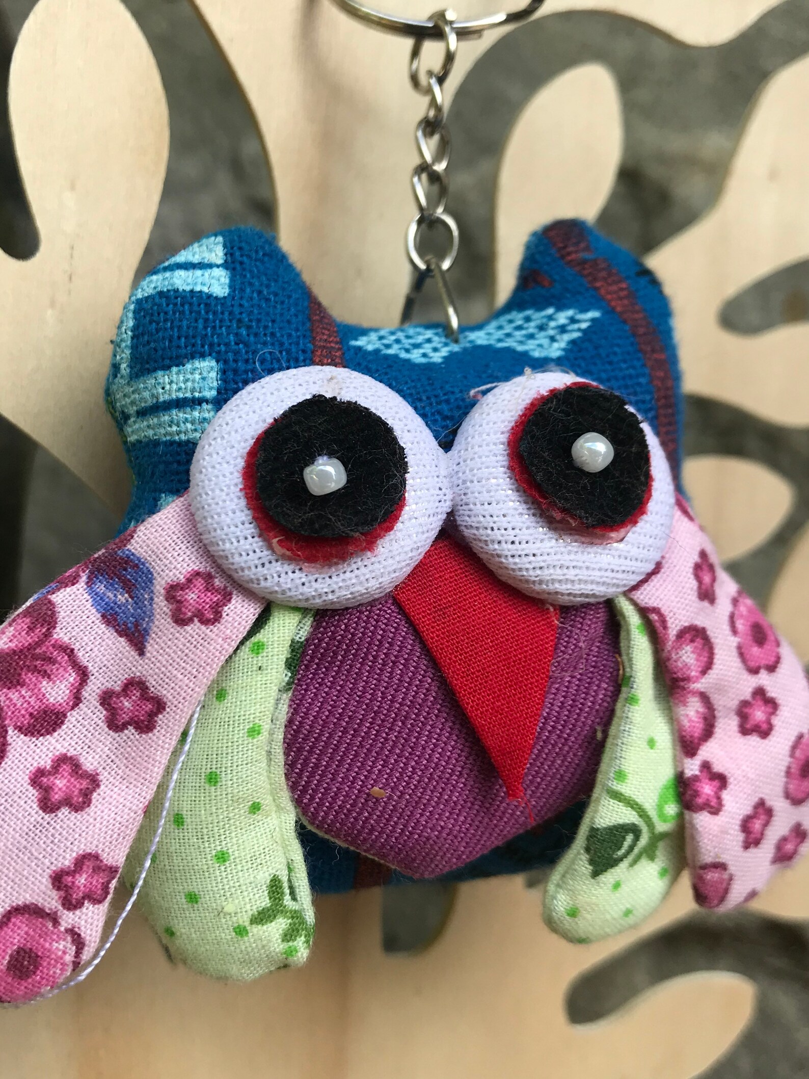 Handmade Owl Keyring Handmade Gift Handmade Keychain Etsy