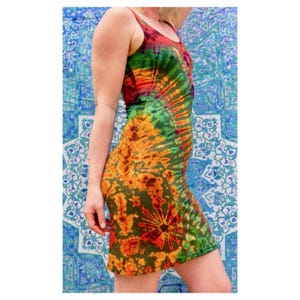 Tie dye dress | boho dress | summer dress | tie dye clothing | hippie dress | bodycon dress