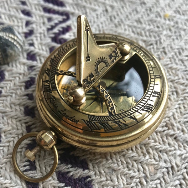 Brass pocket compass | vintage style compass | handmade compass | steampunk | gifts for him | stocking filler