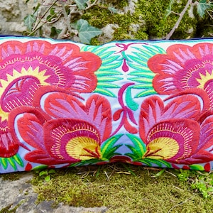 Embroidered Thai clutch bag | bohemian purse | boho purse | colourful purse | yellow purse | gifts for her