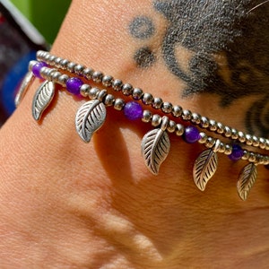 Metal leaf anklet | beach anklet | boho anklet | boho jewellery