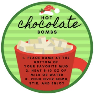 Hot Chocolate/Naughty Hot Chocolate Bombs Gift Tags