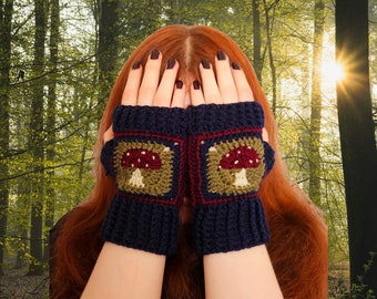 Woodland Gloves crochet pattern