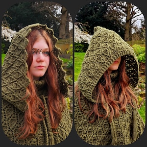 Whimsical Woodland Hood crochet pattern.                     *Hood pattern only*
