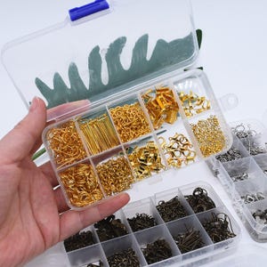 Jewelry Findings set Supplies Jewelry Making Tools Earrings Jump Ring Lobster clasp Wire for Necklace Earrings image 2