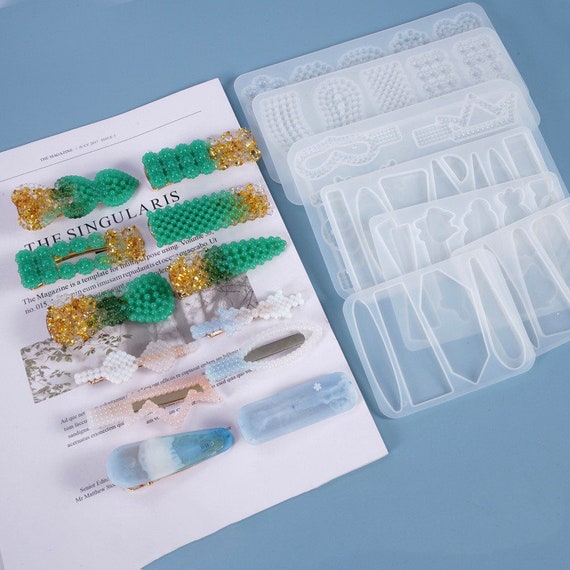 Casting Jewelry Resin Mould DIY Tool Handmade Mold Silicone Hairpin Making Women Casting Jewelry Resin Mould DIY Tool Handmade Mold Silicone Hairpin Making Women