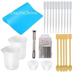 Siliconen Mold UV Casting Tools Epoxy Resin Molds Set Sieraden Making DIY Measuring Cup Clay Resin Jewelry Casting Molds