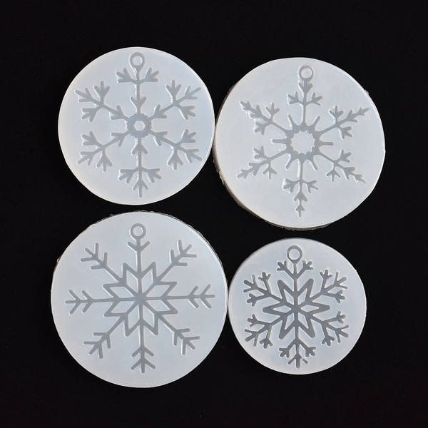 Snowflake charms pendant Mold Resin Silicone Mould handmade DIY Jewelry epoxy charms pendant resin molds Christmas tree decorations