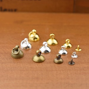 50pieces classic brass caps for glass ball beads bead cap, antique bronze silver gold color Time gem findings, DIY jewelry findings
