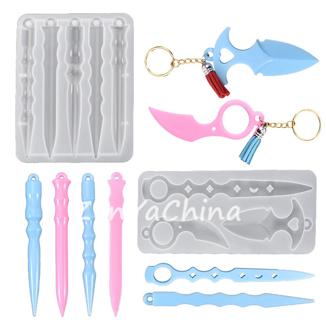 Small Knife Silicone Mold Keychain DIY Resin Art Resin Mold