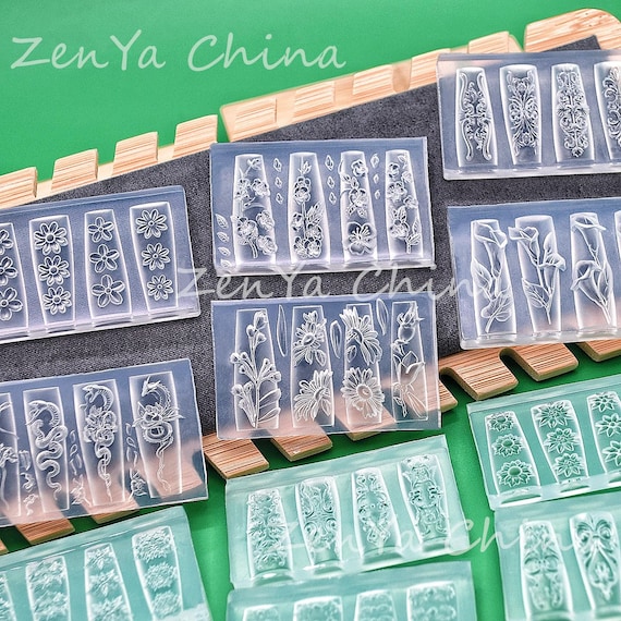 Flower Nail Art Silicone Molds | 3D Floral Resin Mold for DIY Nail Charms | UV Gel Decoration Tools | Kawaii Nail Supply Set