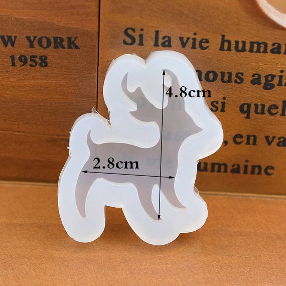 Silicone earrings mold Christmas for resin and epoxy mould for jewelry  Reindeer, Snowflake for stud earrings