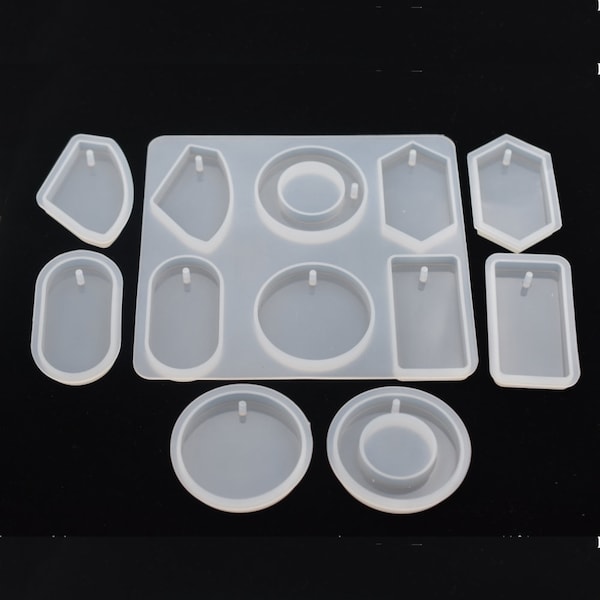 Car is hanged adorn Big pendants with hole resin silicone Mould epoxy charms Silicone Mold for jewelry with hole Sweater pendant