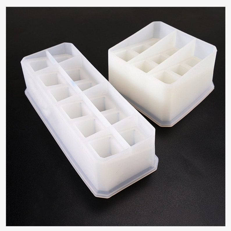 Resin Storage Box Mold Grids Box Mold Diy Resin Decorative Etsy